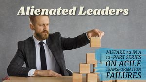 A lonely leader trying to build a hierarchy with small boxes.